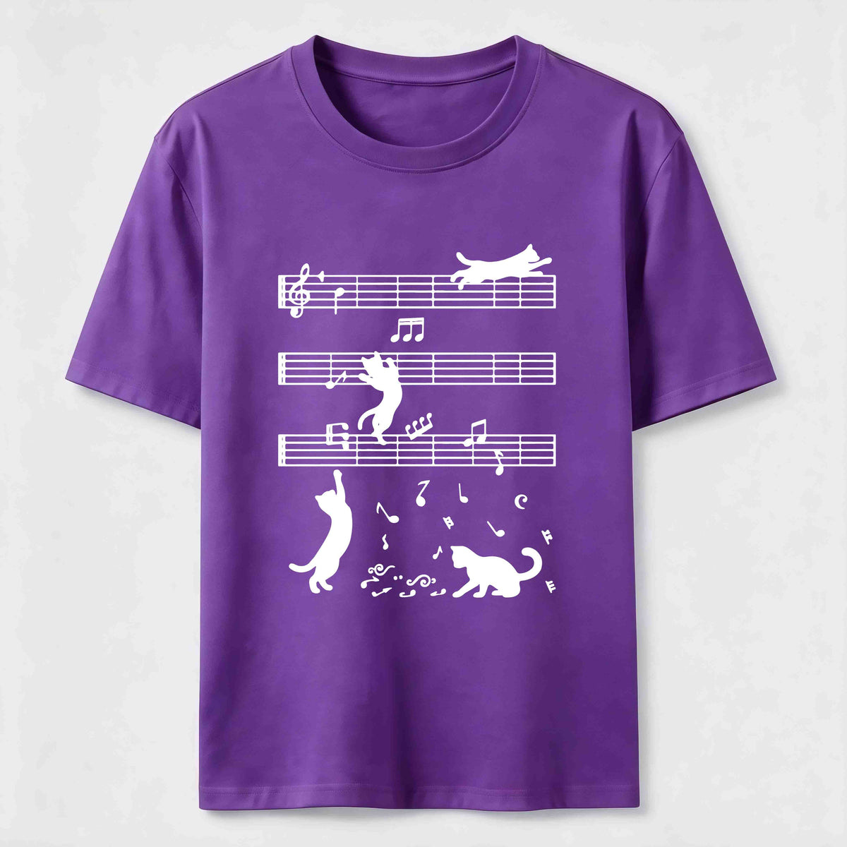PetTaxClub Cats on the Music Staff Classic T-Shirt