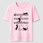 PetTaxClub Cats on the Music Staff Classic T-Shirt