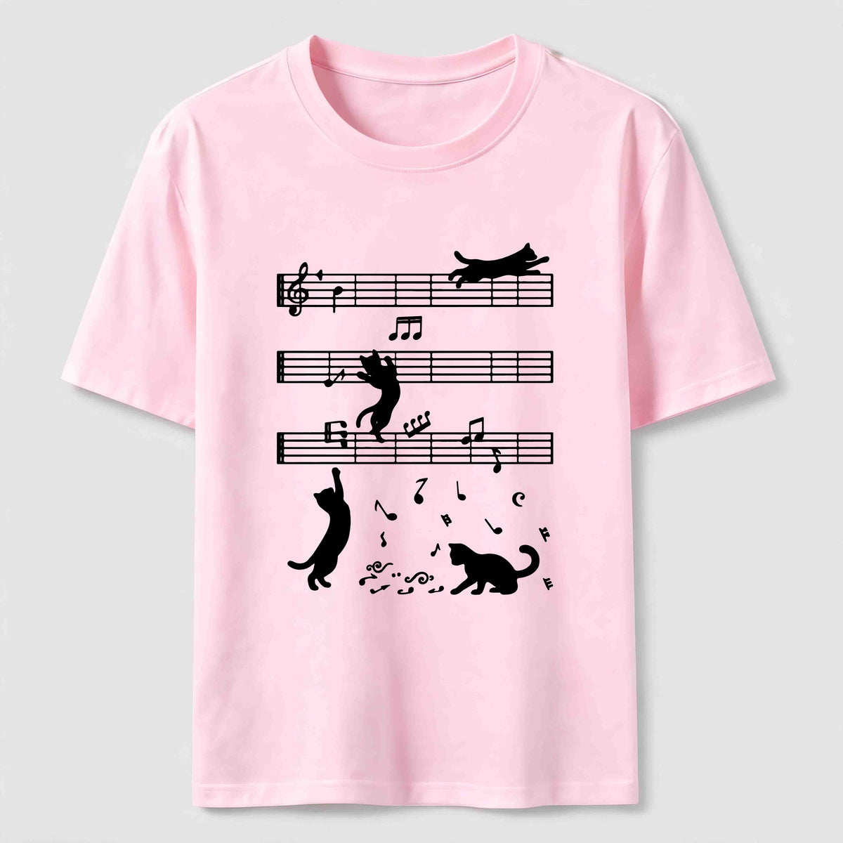PetTaxClub Cats on the Music Staff Classic T-Shirt