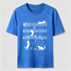 PetTaxClub Cats on the Music Staff Classic T-Shirt