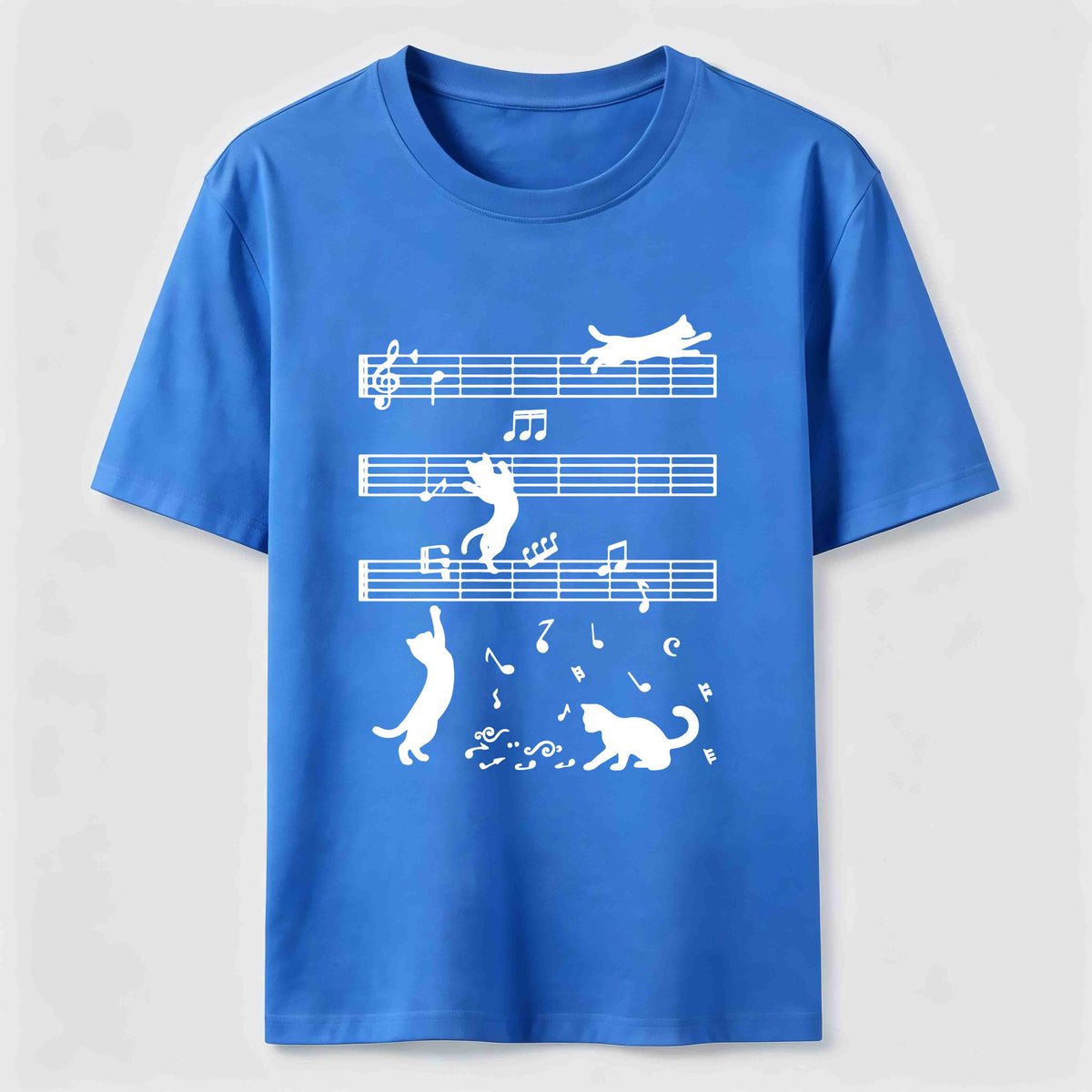PetTaxClub Cats on the Music Staff Classic T-Shirt