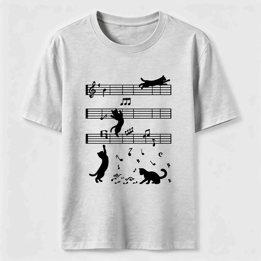 PetTaxClub Cats on the Music Staff Classic T-Shirt