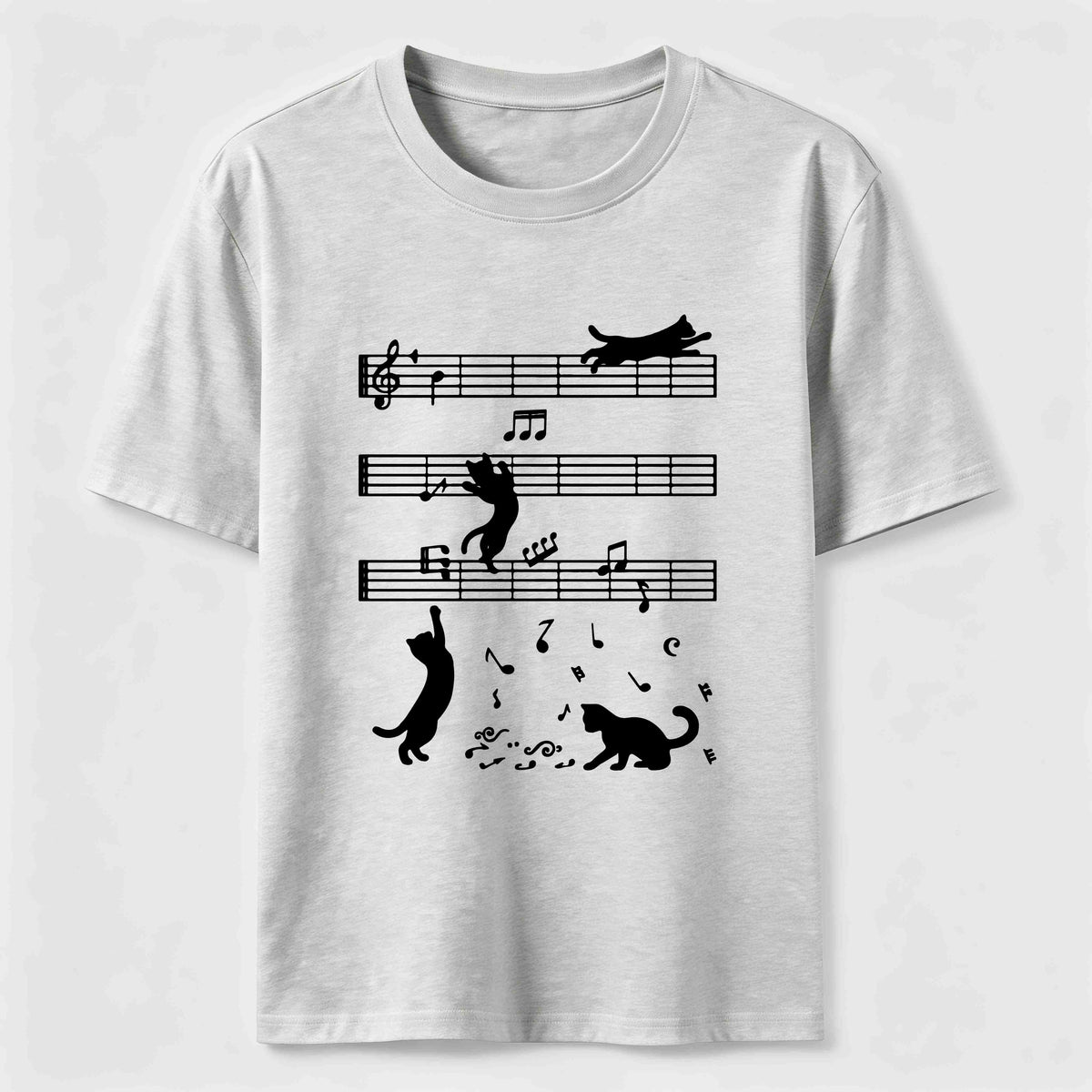 PetTaxClub Cats on the Music Staff Classic T-Shirt