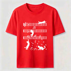 PetTaxClub Cats on the Music Staff Classic T-Shirt