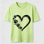 PetTaxClub Paw Print Hearts Classic T-Shirt