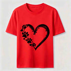 PetTaxClub Paw Print Hearts Classic T-Shirt