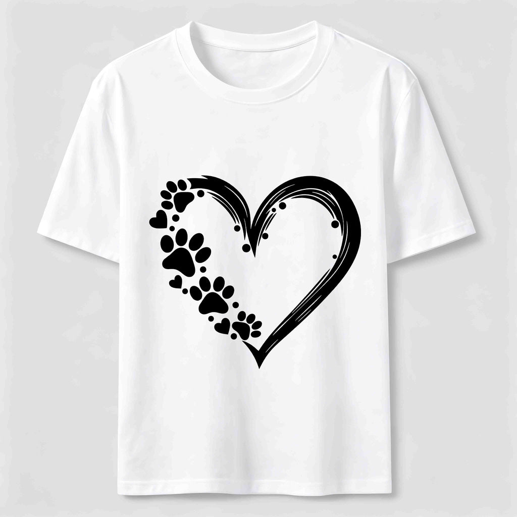 PetTaxClub Paw Print Hearts Classic T-Shirt