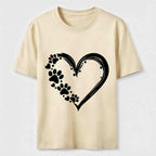 PetTaxClub Paw Print Hearts Classic T-Shirt
