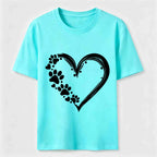 PetTaxClub Paw Print Hearts Classic T-Shirt