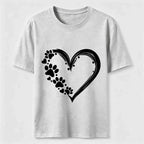 PetTaxClub Paw Print Hearts Classic T-Shirt