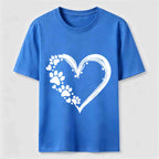 PetTaxClub Paw Print Hearts Classic T-Shirt