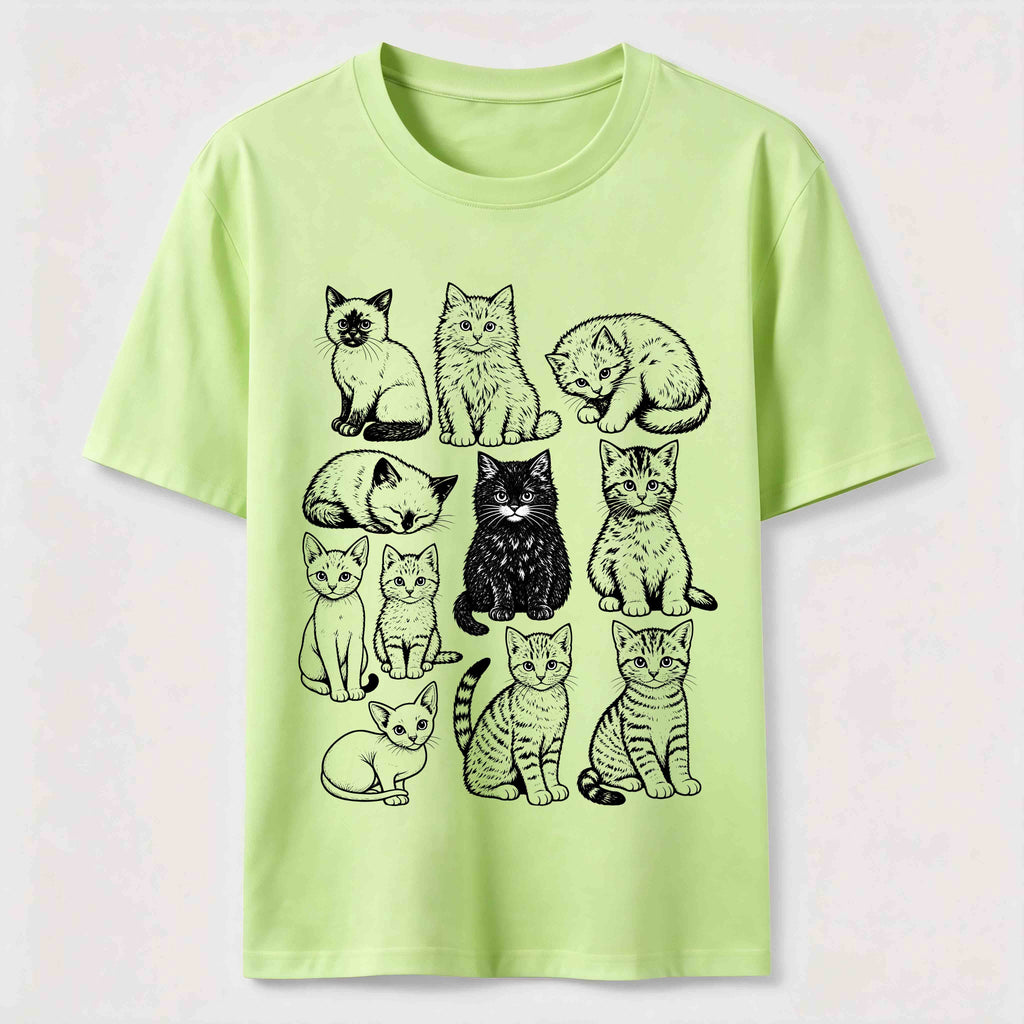 PetTaxClub Vintage Cat Lineup Classic T-Shirt