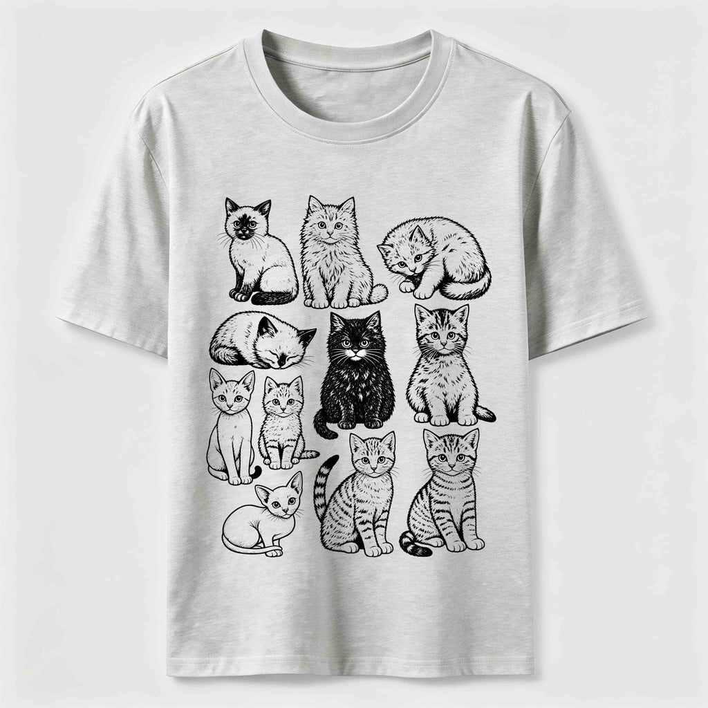 PetTaxClub Vintage Cat Lineup Classic T-Shirt