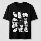 PetTaxClub Vintage Cat Lineup Classic T-Shirt