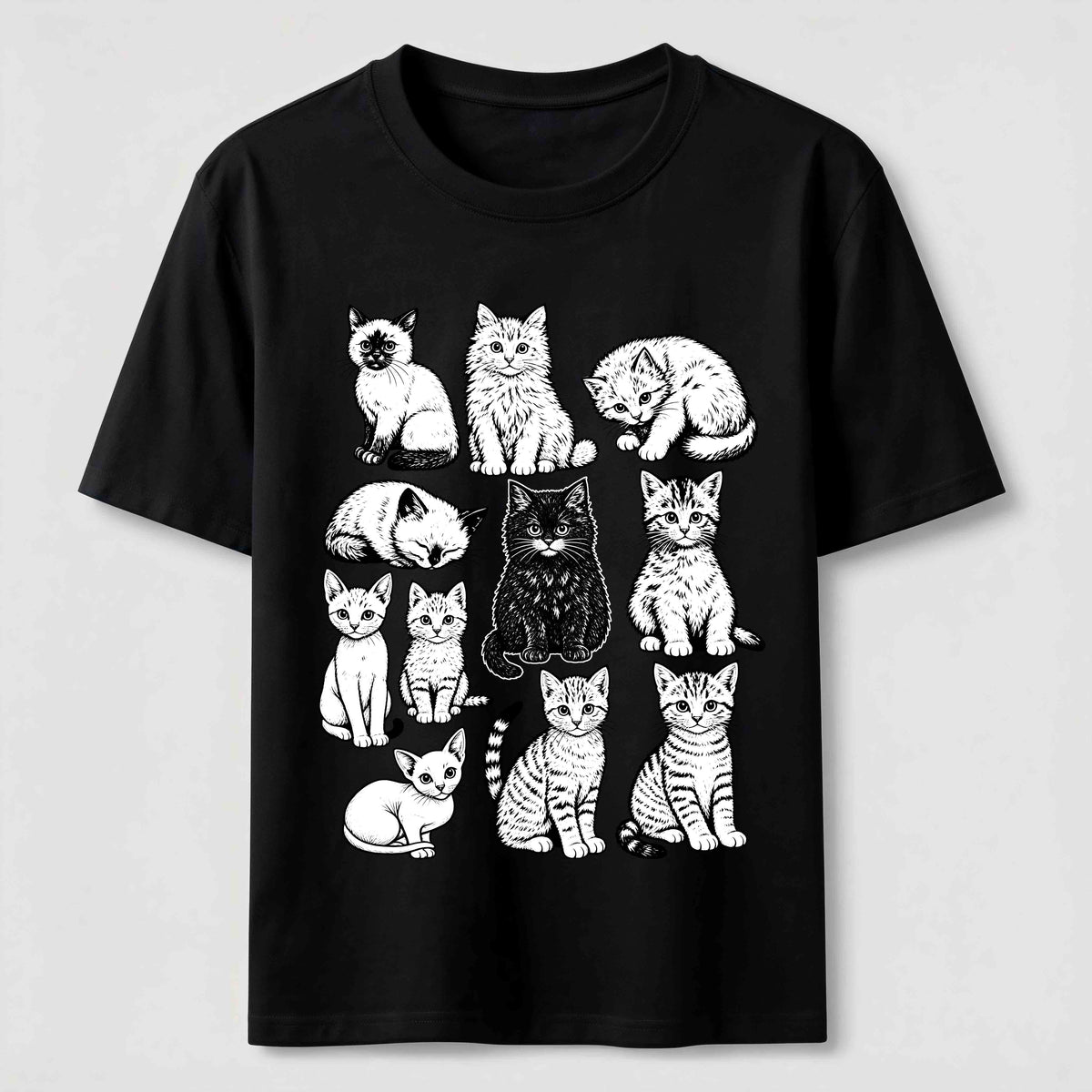 PetTaxClub Vintage Cat Lineup Classic T-Shirt