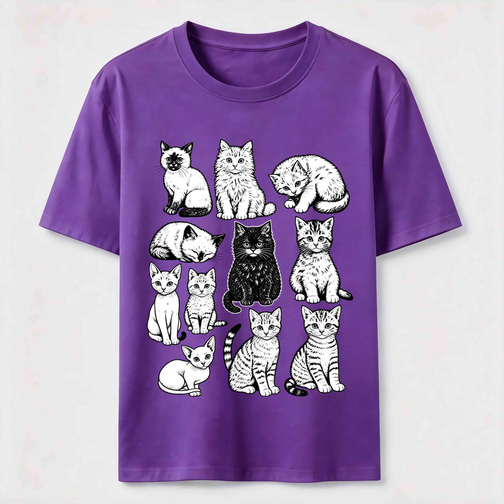 PetTaxClub Vintage Cat Lineup Classic T-Shirt