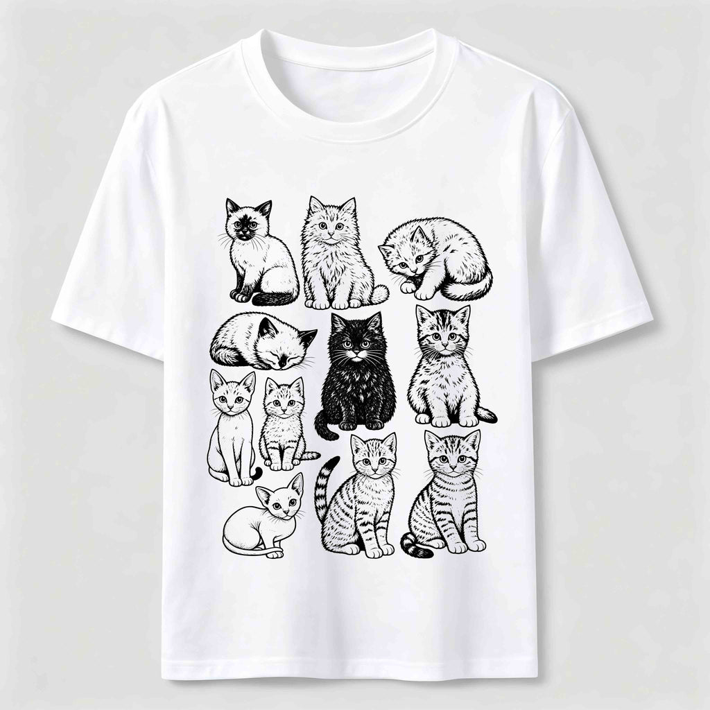 PetTaxClub Vintage Cat Lineup Classic T-Shirt