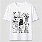 PetTaxClub Vintage Cat Lineup Classic T-Shirt