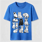 PetTaxClub Vintage Cat Lineup Classic T-Shirt