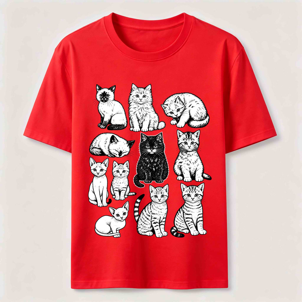PetTaxClub Vintage Cat Lineup Classic T-Shirt