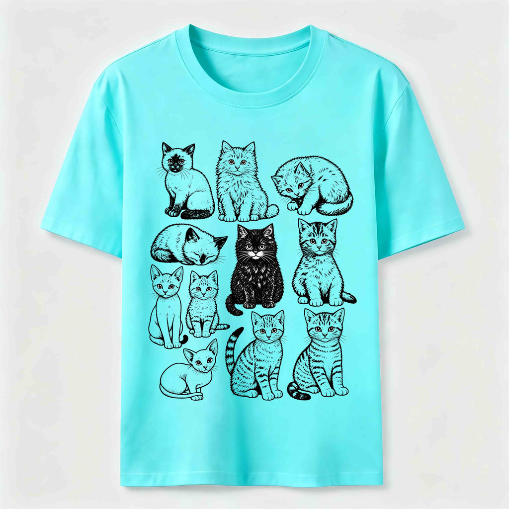 PetTaxClub Vintage Cat Lineup Classic T-Shirt