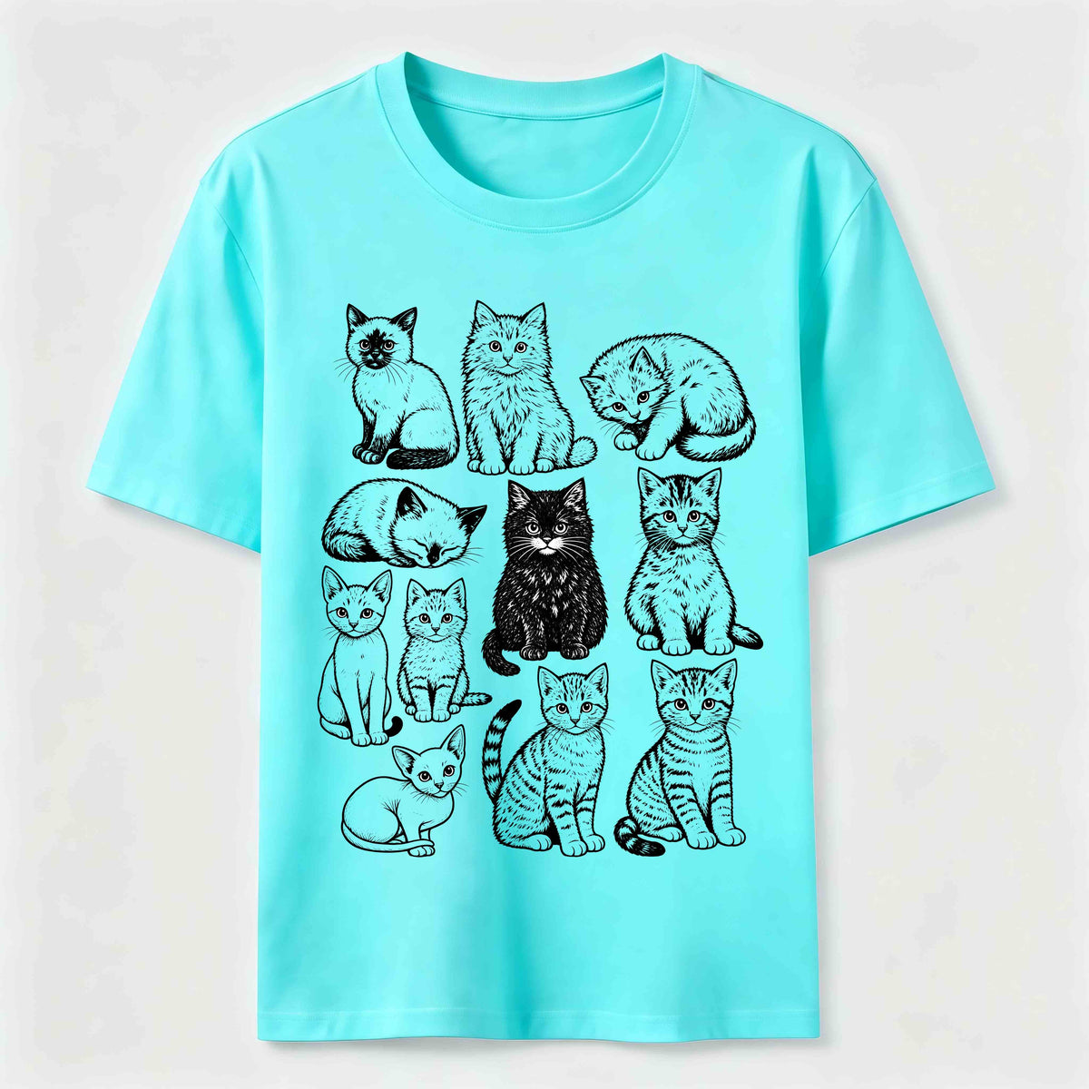 PetTaxClub Vintage Cat Lineup Classic T-Shirt
