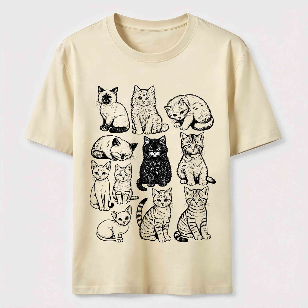 PetTaxClub Vintage Cat Lineup Classic T-Shirt