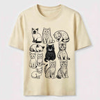 PetTaxClub Vintage Cat Lineup Classic T-Shirt