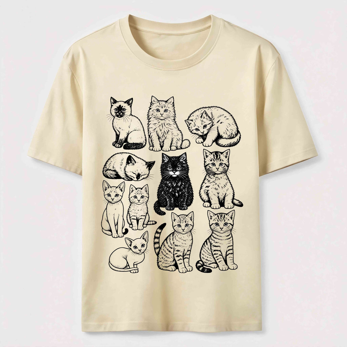PetTaxClub Vintage Cat Lineup Classic T-Shirt