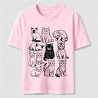 PetTaxClub Vintage Cat Lineup Classic T-Shirt