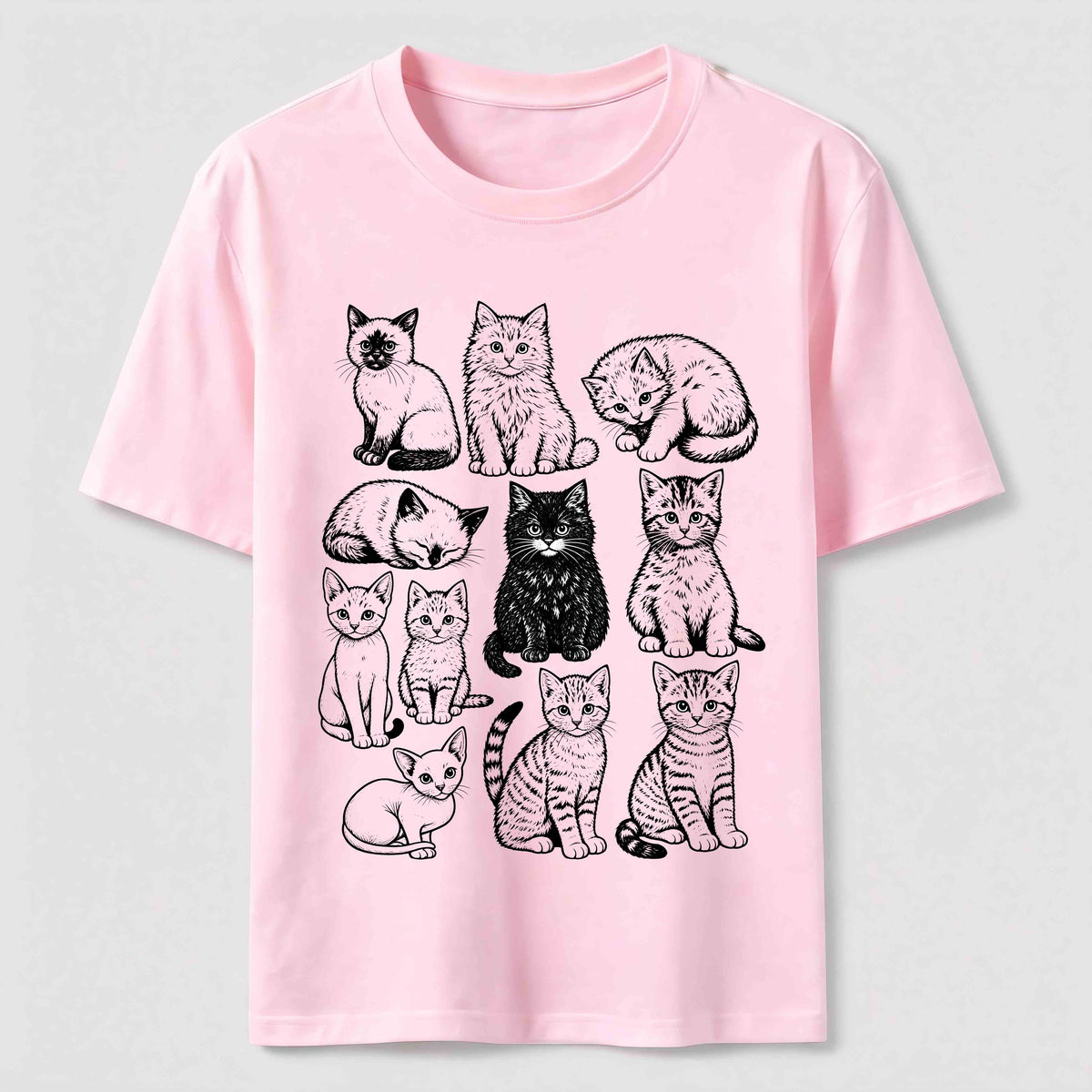 PetTaxClub Vintage Cat Lineup Classic T-Shirt