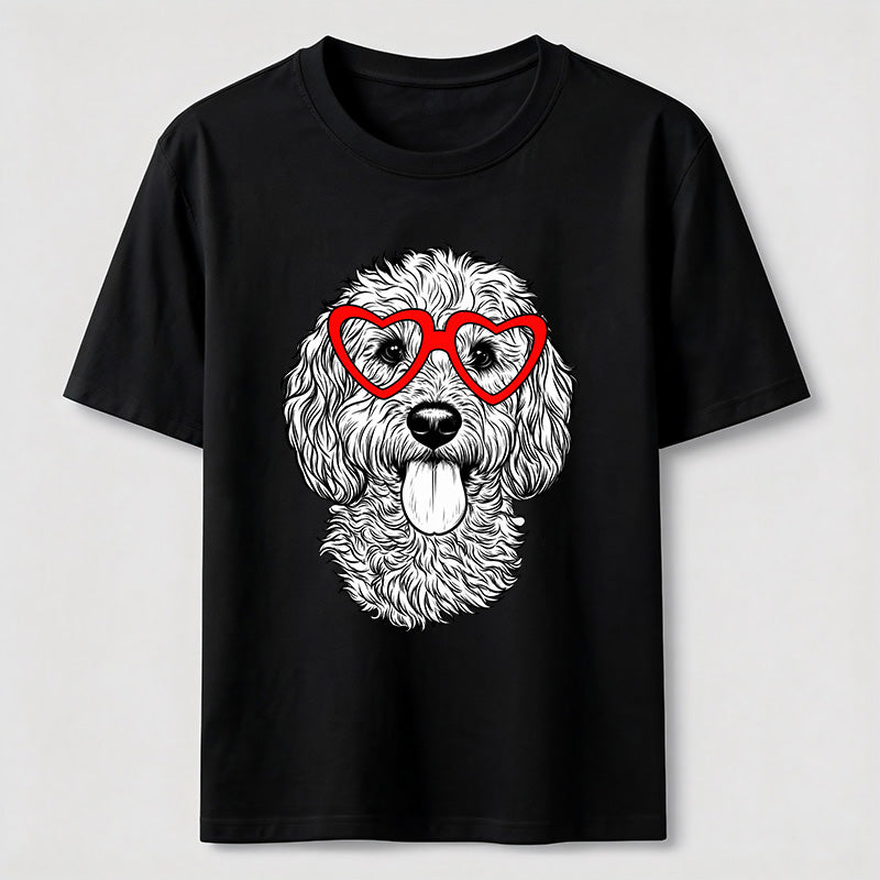 PetTaxClub Heart Glasses Dog Classic T-Shirt