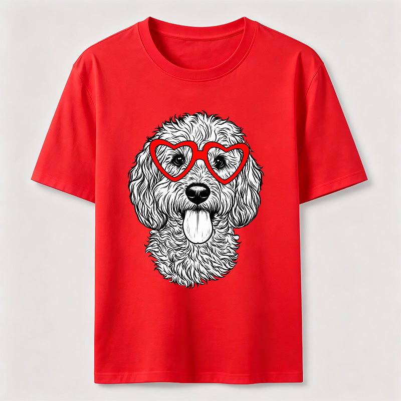 PetTaxClub Heart Glasses Dog Classic T-Shirt