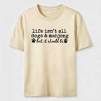 PetTaxClub Dogs and Mahjong Classic T-Shirt