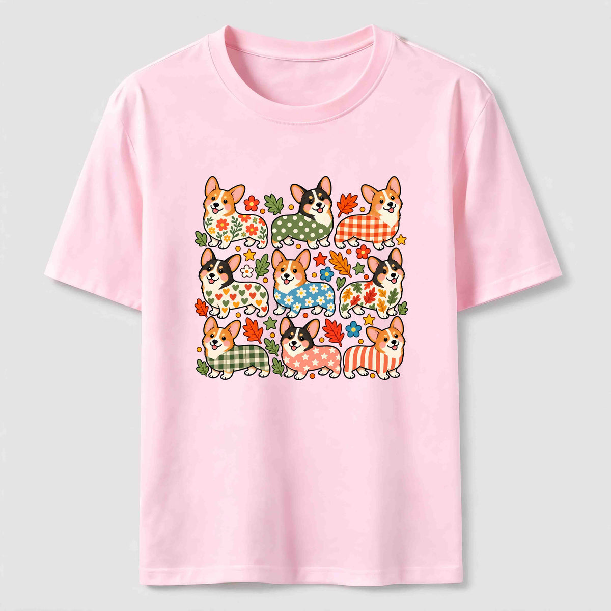 PetTaxClub Corgi Pattern Crew Classic T-Shirt