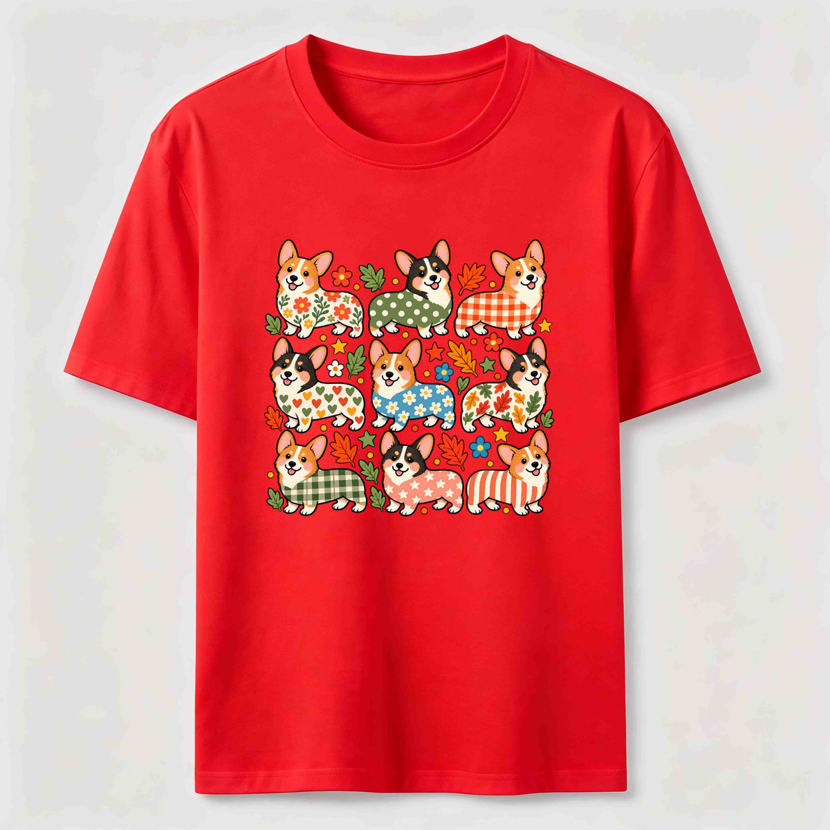 PetTaxClub Corgi Pattern Crew Classic T-Shirt