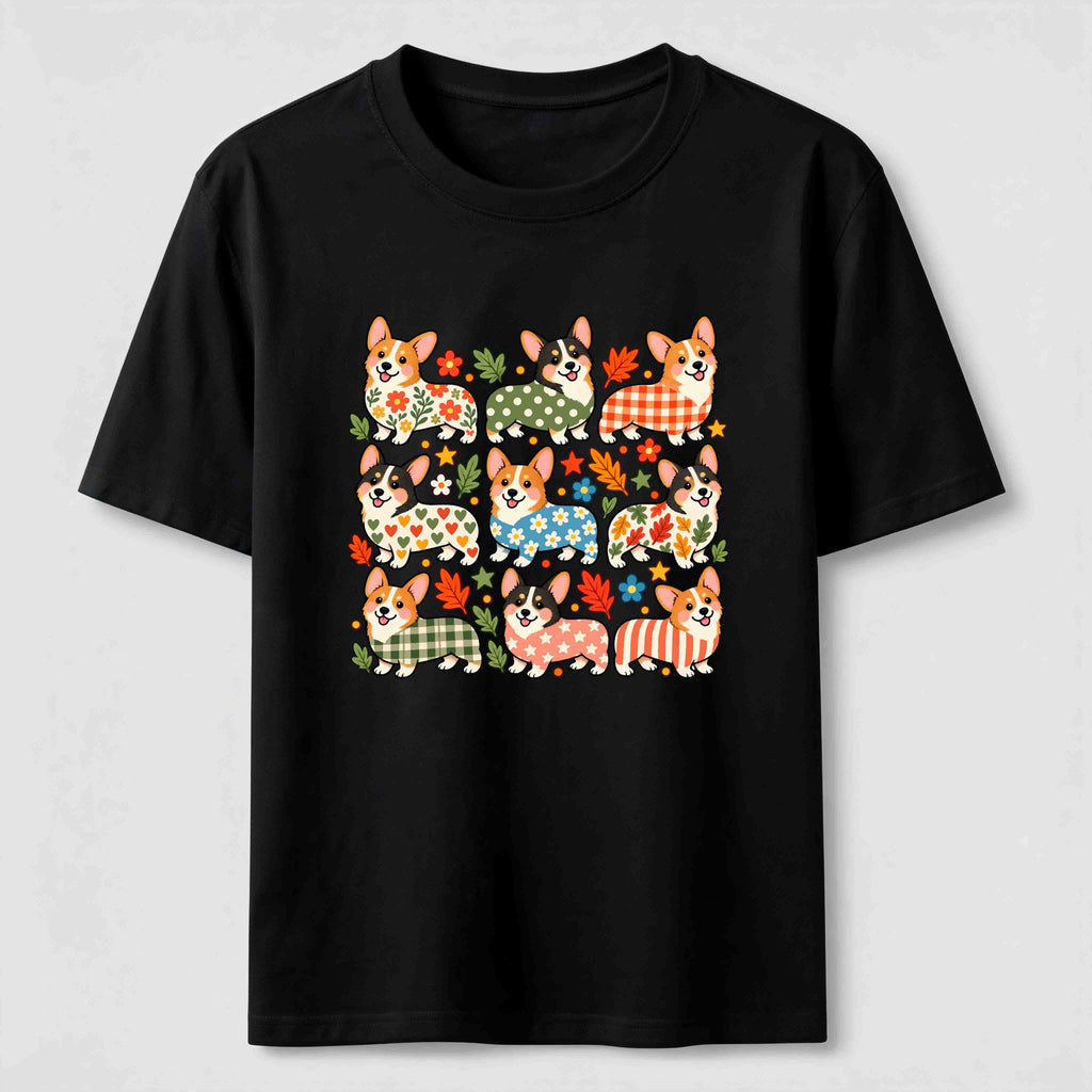 PetTaxClub Corgi Pattern Crew Classic T-Shirt