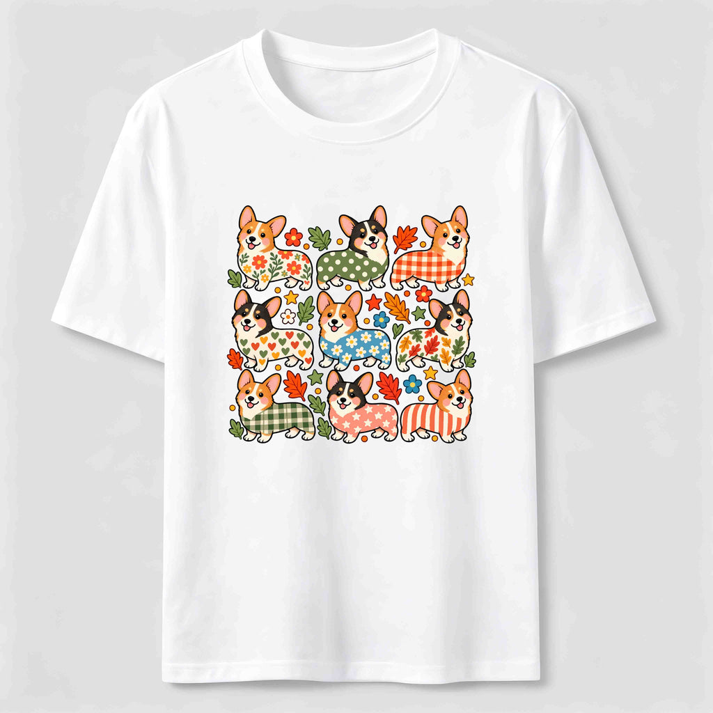 PetTaxClub Corgi Pattern Crew Classic T-Shirt
