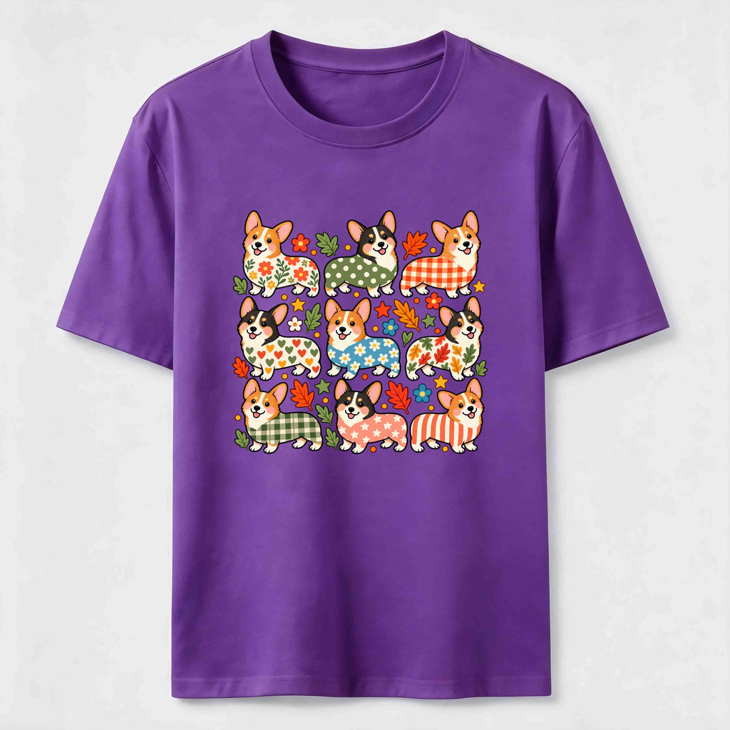 PetTaxClub Corgi Pattern Crew Classic T-Shirt