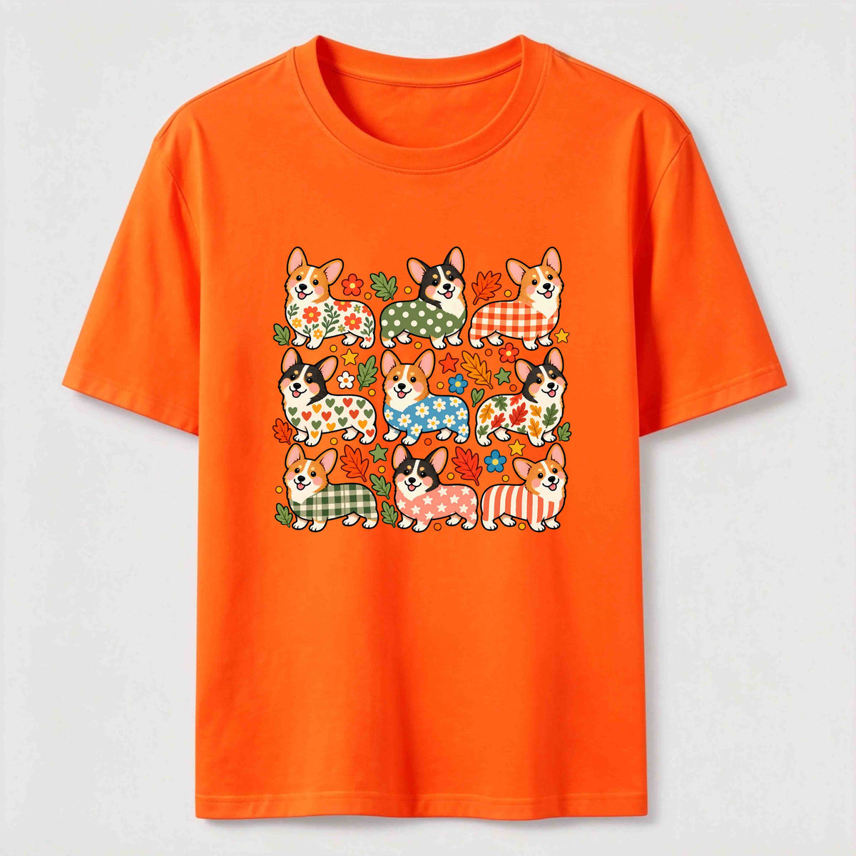 PetTaxClub Corgi Pattern Crew Classic T-Shirt