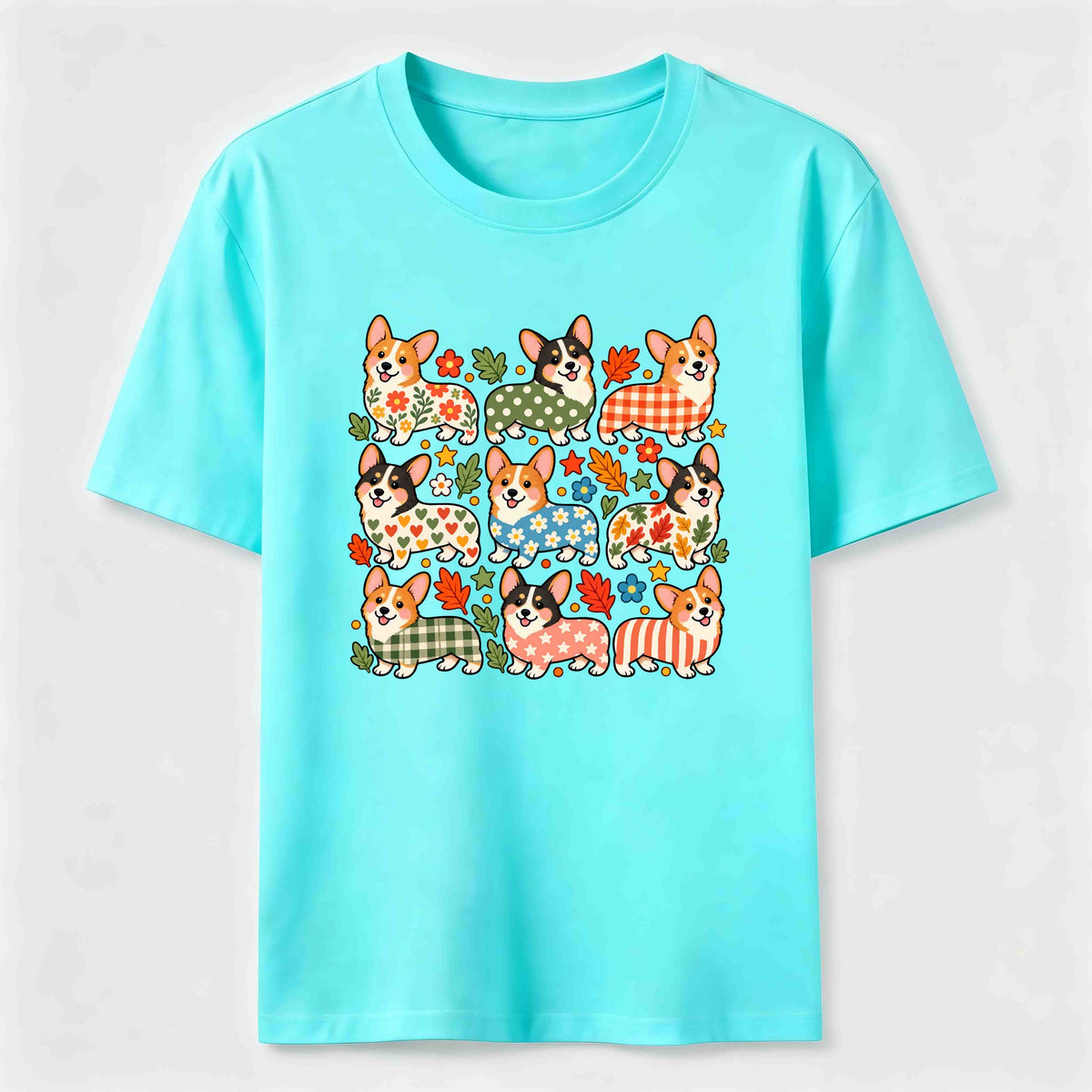 PetTaxClub Corgi Pattern Crew Classic T-Shirt