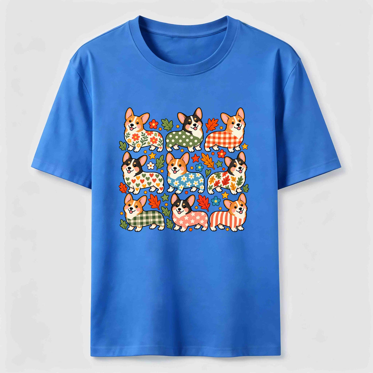 PetTaxClub Corgi Pattern Crew Classic T-Shirt