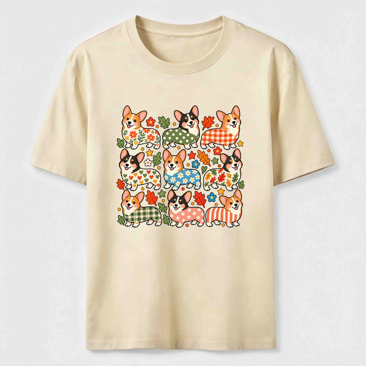PetTaxClub Corgi Pattern Crew Classic T-Shirt