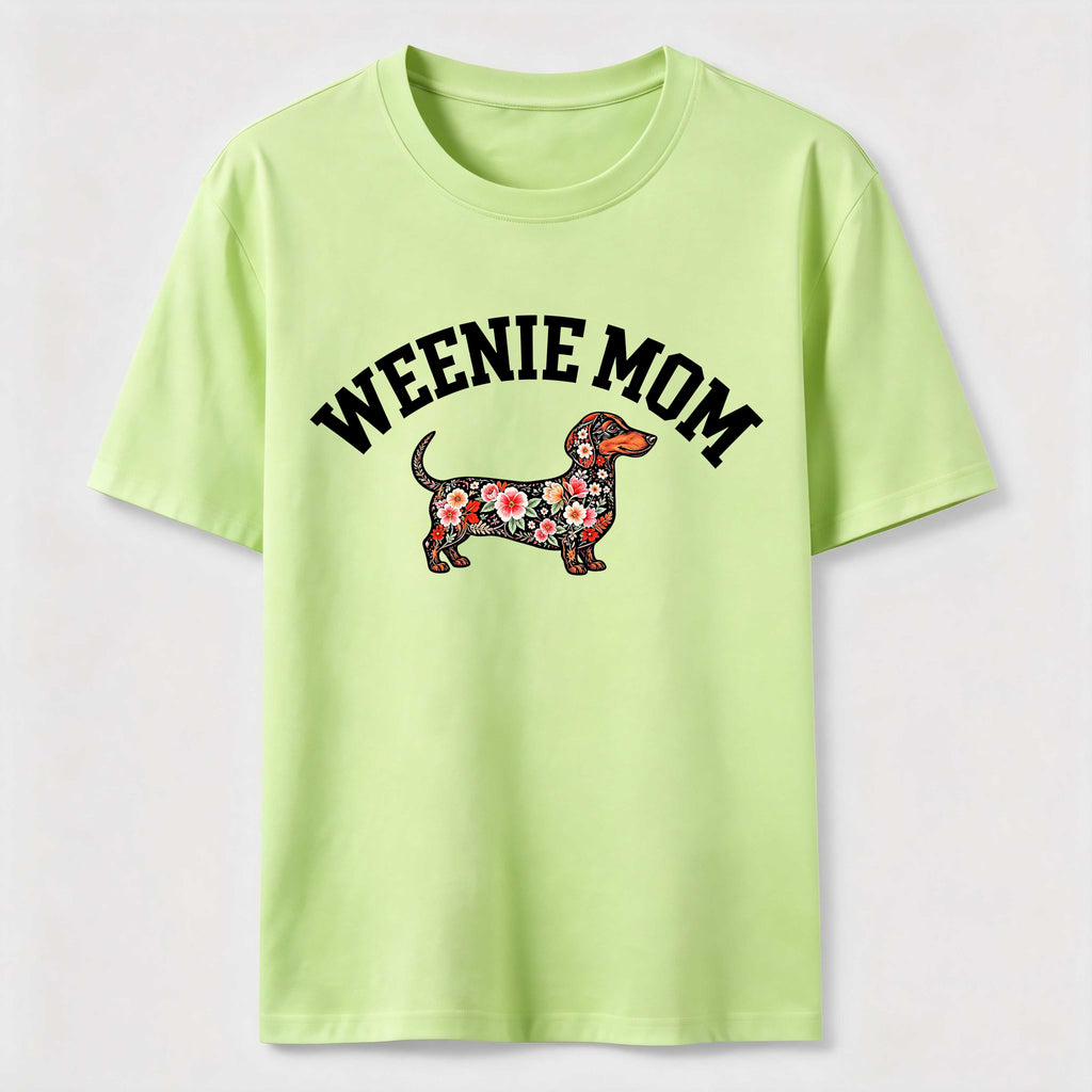 PetTaxClub Weenie Mom Floral Dachshund Classic T-Shirt