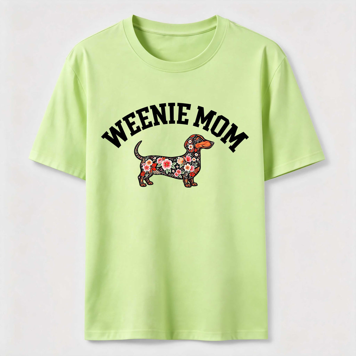 PetTaxClub Weenie Mom Floral Dachshund Classic T-Shirt