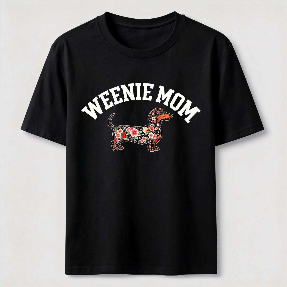 PetTaxClub Weenie Mom Floral Dachshund Classic T-Shirt