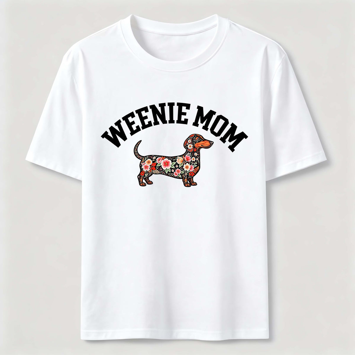 PetTaxClub Weenie Mom Floral Dachshund Classic T-Shirt
