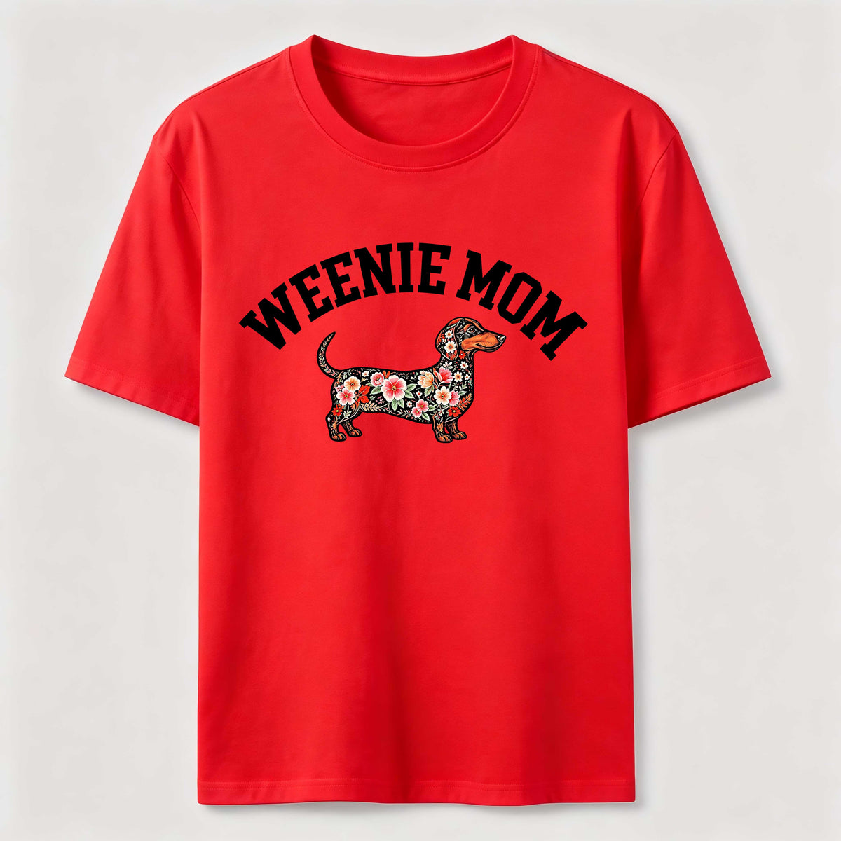 PetTaxClub Weenie Mom Floral Dachshund Classic T-Shirt