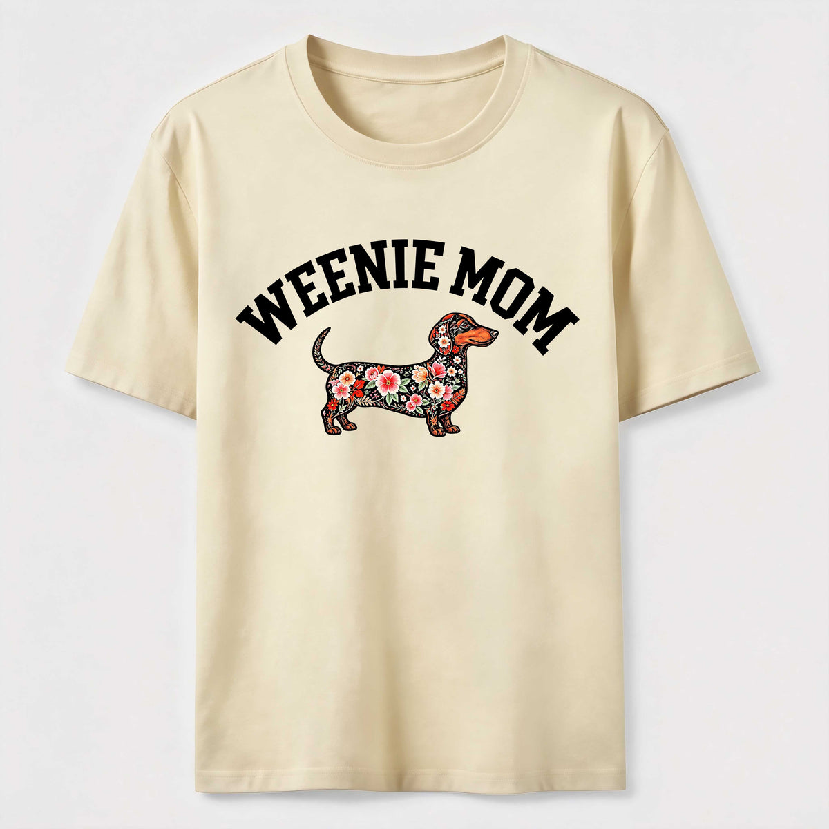 PetTaxClub Weenie Mom Floral Dachshund Classic T-Shirt
