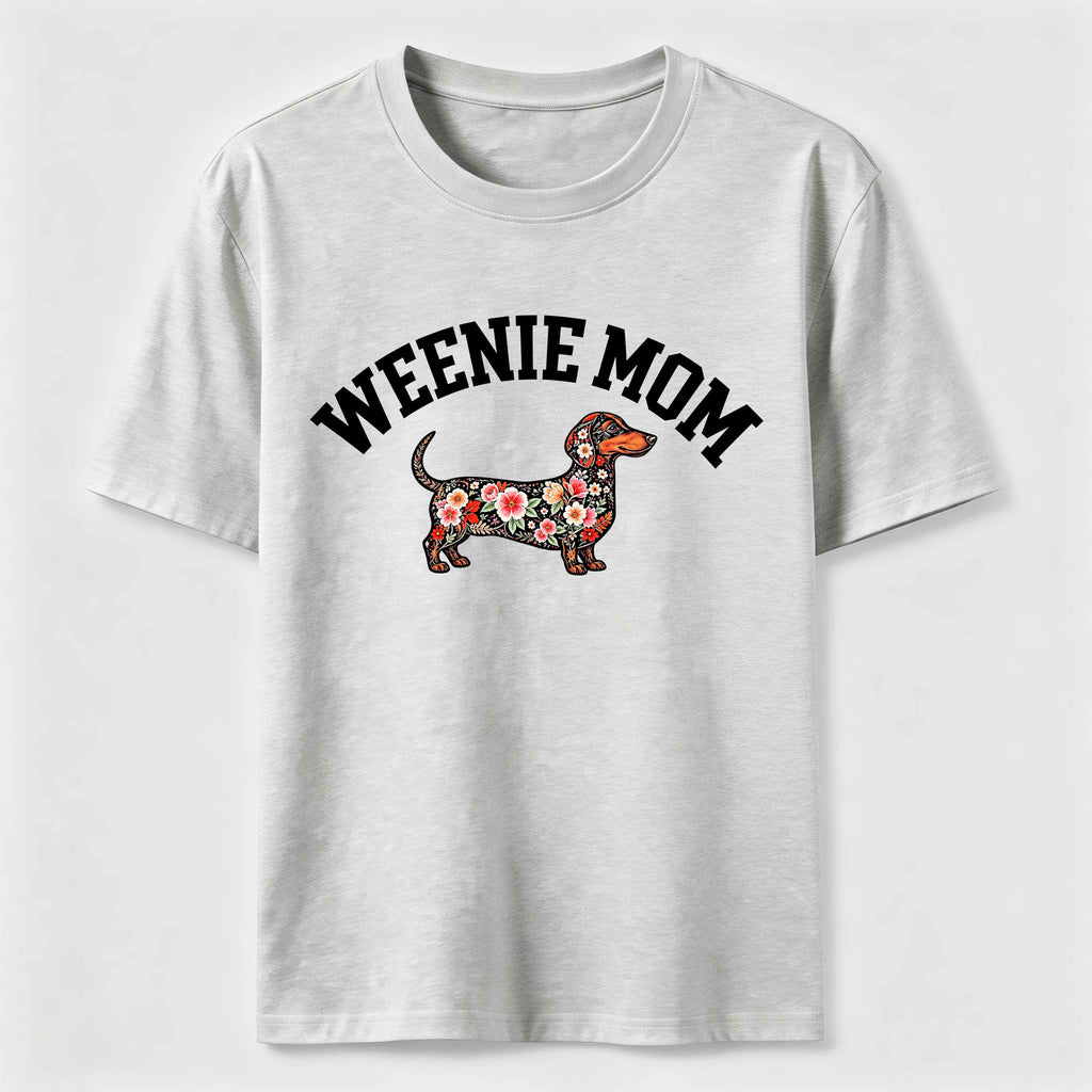 PetTaxClub Weenie Mom Floral Dachshund Classic T-Shirt